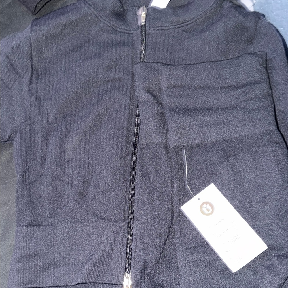 Black Zip-up Shirt with matching Shorts for working out